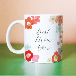 Best Mum Ever Floral Mug