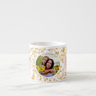 Best Mum Ever Floral Photo Mother's Day Espresso Cup