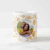Best Mum Ever Floral Photo Mother's Day