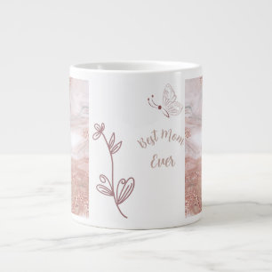 Best Mum Ever ,Flower and Butterfly Speciality Mug