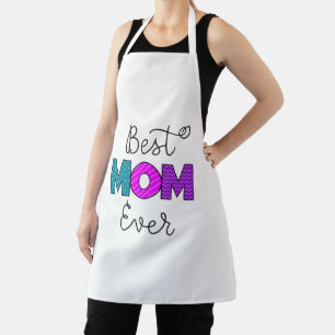 Best Mum Ever Fun Typography Apron