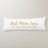 Best Mum Ever gold white custom script cute