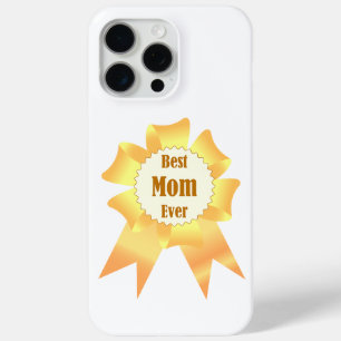 Best mum ever Golden winner award ribbon iPhone 15 Pro Max Case
