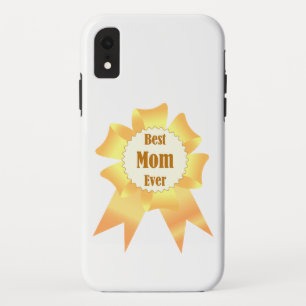 Best mum ever Golden winner award ribbon Case-Mate iPhone Case