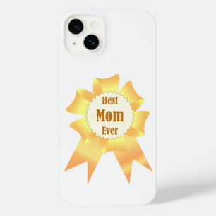 Best mum ever Golden winner award ribbon iPhone 14 Plus Case