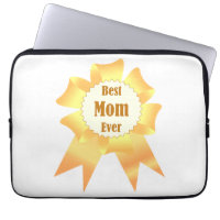 Best mum ever Golden winner award ribbon