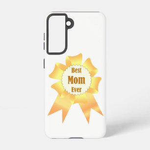 Best mum ever Golden winner award ribbon Samsung Galaxy Case