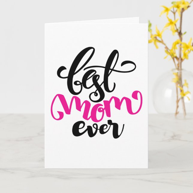 Best Mum Ever | HAPPY MOTHER'S DAY Card (Yellow Flower)