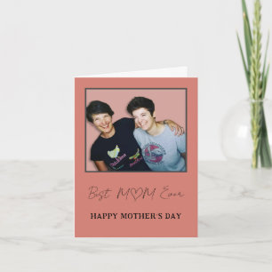 Best mum ever Happy Mothers day photo Card