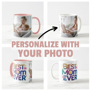 Best Mum Ever Hearts & Flowers Coffee Mug