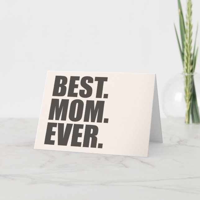 Best. Mum. Ever. Holiday Card (Front)