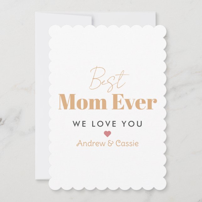 Best mum ever holiday card (Front)