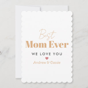 Best mum ever holiday card