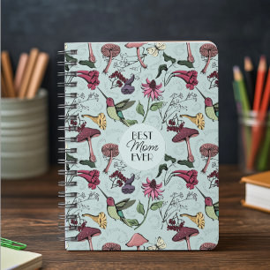 Best Mum Ever Hummingbird Colibri Exotic Flowers Notebook
