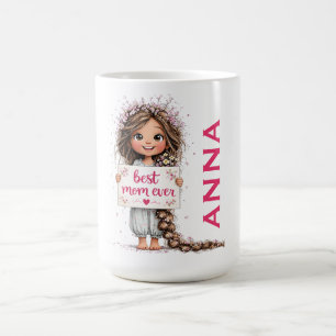 Best Mum Ever Illustration Mug Gift