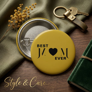 Best Mum Ever Inspirational Button Gift Design