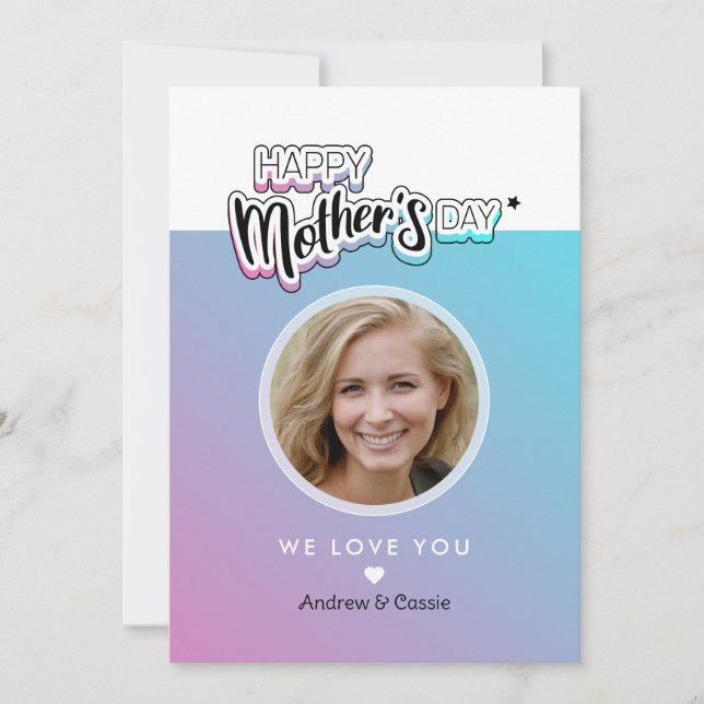 Best mum ever invitation (Front)