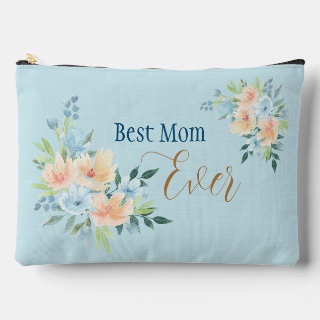 Best Mum Ever Large Accessory Pouch (Front)
