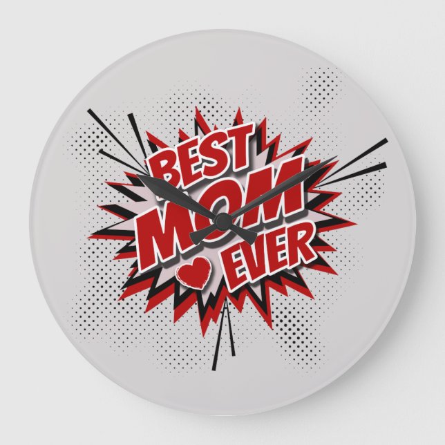 Best Mum Ever Large Clock (Front)