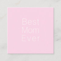 Best Mum Ever light pink white minimalist cute