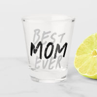 Best Mum Ever Modern Black and Grey Grunge