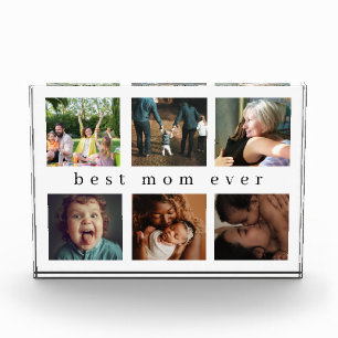 Best Mum Ever Modern Collage Photo Block