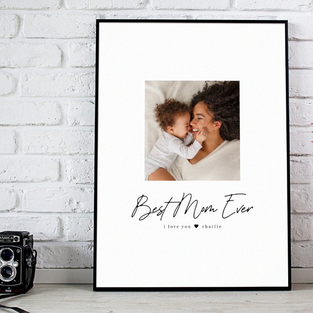 Best Mum Ever | Modern Photo Custom Poster (Creator Uploaded)