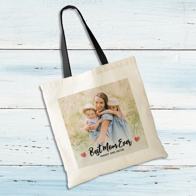 Best Mum Ever Modern Photo Tote Bag (Creator Uploaded)