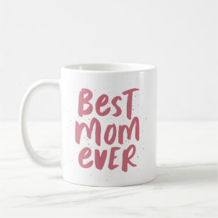 Best mum ever modern pink photo mother's day coffee mug
