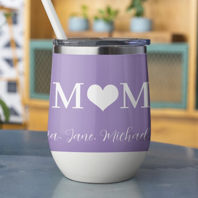 Best mum ever modern typography heart lavender (Creator Uploaded)