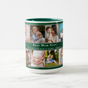 Best Mum Ever Mother's Day 12 Photo Collage Mug
