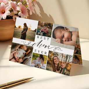 Best Mum Ever Mother's Day 6 Photo Collage Card
