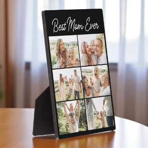 Best Mum Ever Mother's Day 6 Photo Collage Plaque