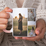 Best Mum Ever | Mother's Day 8 Photo Collage Two-Tone Coffee Mug<br><div class="desc">Send a beautiful personalised mother's day gift to your mum that she'll cherish. Special personalised mother's day family photo collage to display your special family photos and memories. Our design features a simple 8 photo collage grid design with "Best Mum Ever" designed in a beautiful handwritten black script style &...</div>
