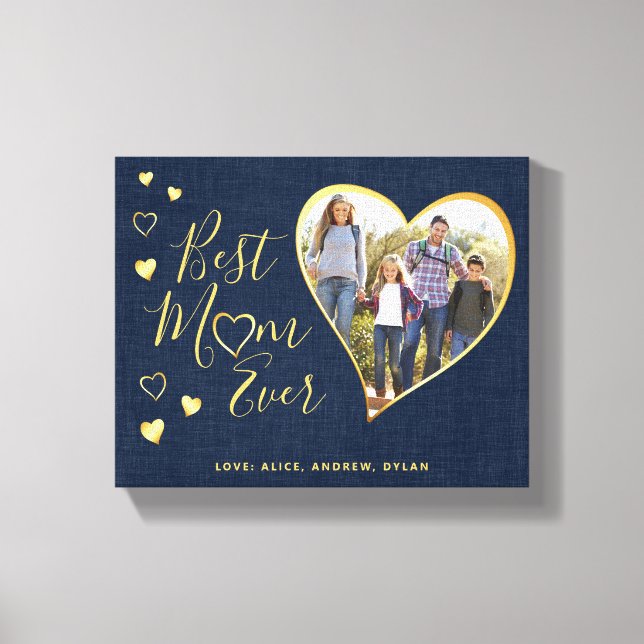 Best Mum Ever Mother's Day Canvas Print (Front)