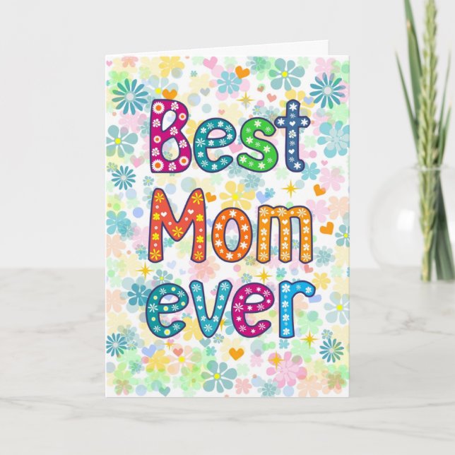 Best Mum Ever Mother's Day Card (Front)