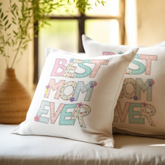 Best Mum Ever Mothers Day Cushion (Creator Uploaded)