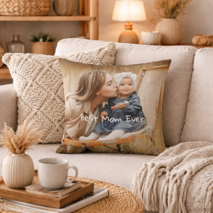 Best Mum Ever Mother's Day Custom Photo Cushion
