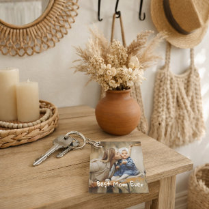 Best Mum Ever Mother's Day Custom Photo Key Ring