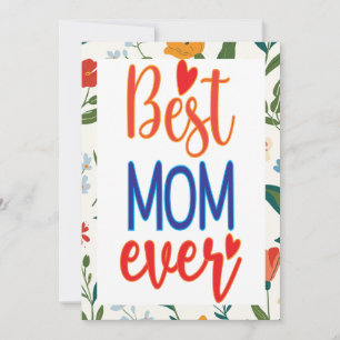 Best Mum Ever Mother's Day Holiday Card