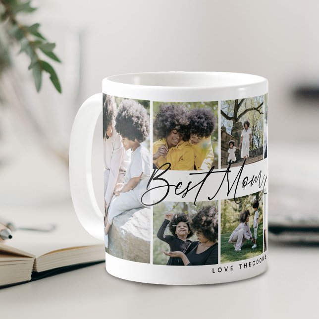 'Best Mum Ever' Mothers Day Keepsake Photo Collage Coffee Mug (Creator Uploaded)