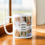 Best Mum Ever - Mother's Day Photo Collage Coffee Mug<br><div class="desc">Celebrate your mum with the "Best Mum Ever" Mother's Day Photo Collage Coffee Mug. This personalised mug features a beautifully arranged collage of cherished photos, capturing special moments and memories. The heartfelt message "Best Mum Ever" adds a loving touch. Crafted from high-quality ceramic, it is both microwave and dishwasher safe,...</div>