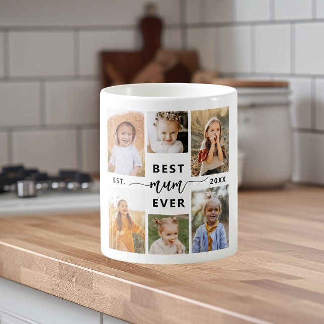 Best Mum Ever - Mother's Day Photo Collage Coffee Mug (Creator Uploaded)