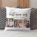Best Mum Ever - Mother's Day Photo Collage Cushion<br><div class="desc">Celebrate Mother's Day with the Best Mum Ever Photo Collage Throw Pillow. This personalised keepsake features a beautifully arranged collage of cherished photos capturing special moments with your mum. Crafted from high-quality materials, it adds a stylish and sentimental touch to any space, perfect for displaying on a bed or couch....</div>