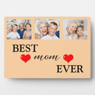 Best Mum Ever Mother's Day Photo Collage Plaque