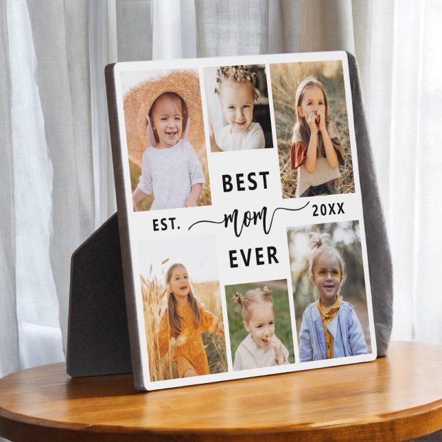 Best Mum Ever - Mother's Day Photo Collage Plaque (Creator Uploaded)