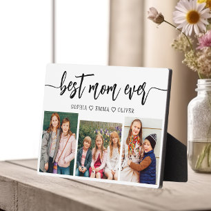 Best Mum Ever - Mother's Day Photo Collage Plaque