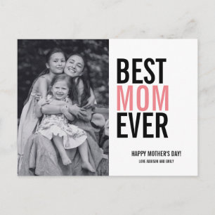 Best Mum Ever Mother's Day Photo Postcard