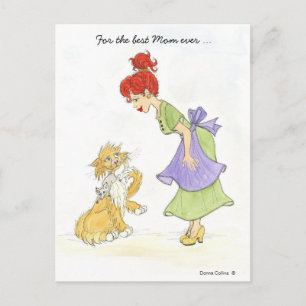 Best Mum ever Mother's Day Postcard