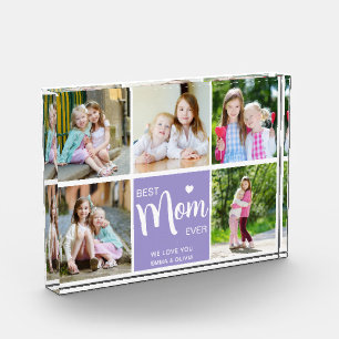 Best Mum Ever Mothers Day Purple Lilac Photo Block